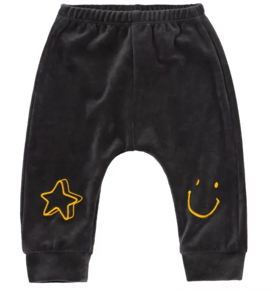 Fashionkids Detský velúrový komplet sivá Veľkosť: 68