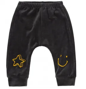 Fashionkids Detský velúrový komplet sivá Veľkosť: 68