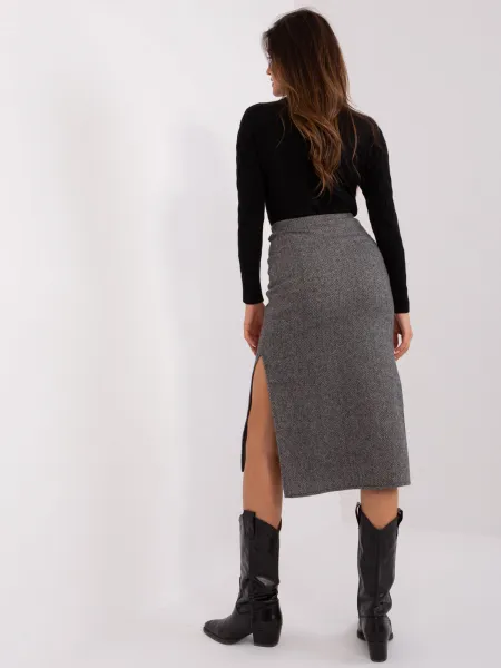 Skirt-LK-SD-509400.87P-Grey-Black