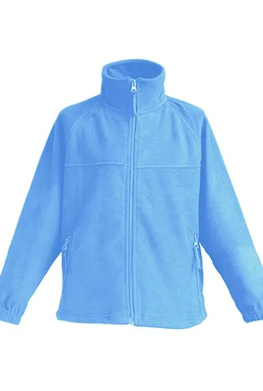Cotton clasic Detská fleesová mikina na zips Farba: Kráľovská modrá, Veľkosť: 158