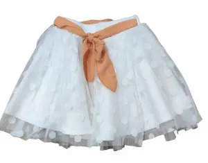 Fashionkids Dievčenská týlová sukňa Farba: Biela, Veľkosť: 140