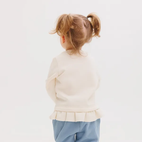 Bembi Dievčenská mikina SUPER GIRL Farba: Bežová, Veľkosť: 86