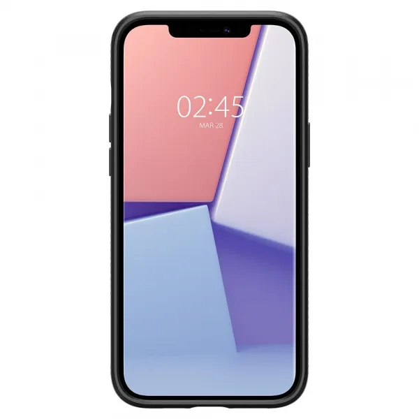 Spigen Liquid Air silikónový kryt na iPhone 12 / 12 Pro, čierny (ACS01701)