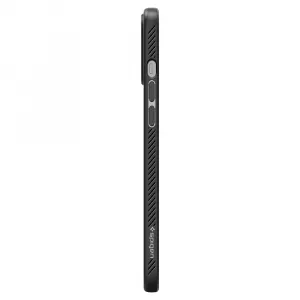 Spigen Liquid Air silikónový kryt na iPhone 12 / 12 Pro, čierny (ACS01701)