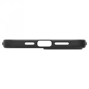 Spigen Liquid Air silikónový kryt na iPhone 12 / 12 Pro, čierny (ACS01701)