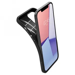 Spigen Liquid Air silikónový kryt na iPhone 12 / 12 Pro, čierny (ACS01701)
