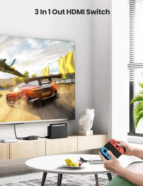 Ugreen CM332 HDMI Switch 4K, čierny (80125)