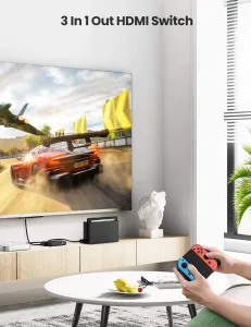 Ugreen CM332 HDMI Switch 4K, čierny (80125)