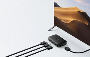 Ugreen CM332 HDMI Switch 4K, čierny (80125)