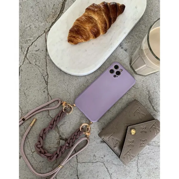 Innocent Silicone Iconic Chain Obal na iPhone 12 Pro - Lilac