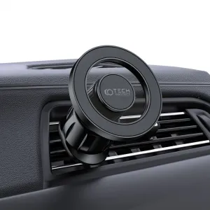 Tech-Protect N51 MagSafe magnetický držiak na mobil do auta, čierny