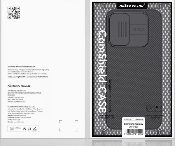Nillkin CamShield kryt na Samsung Galaxy A14 4G/5G, čierny
