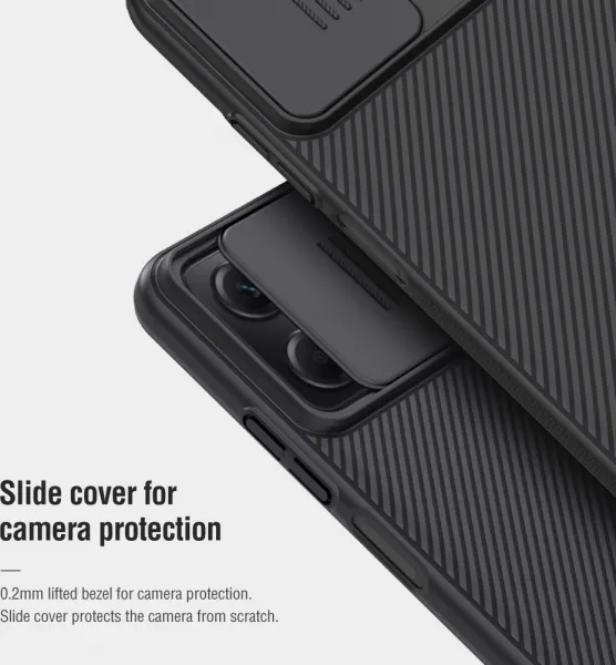 Nillkin CamShield kryt na Xiaomi Redmi Note 12 / Poco X5 5G, čierny