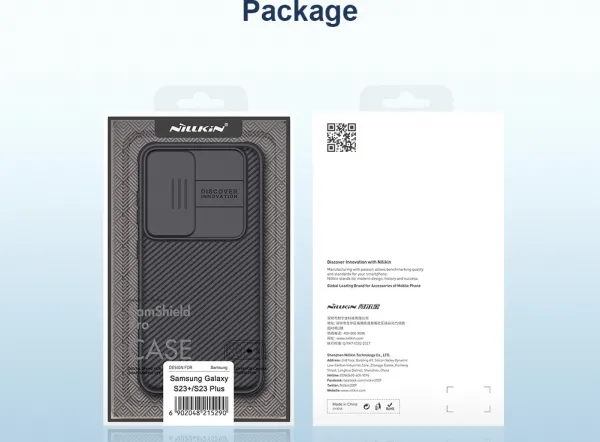 Nillkin CamShield kryt na Samsung Galaxy S23 Plus, čierny