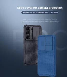 Nillkin CamShield kryt na Samsung Galaxy S23 Plus, čierny