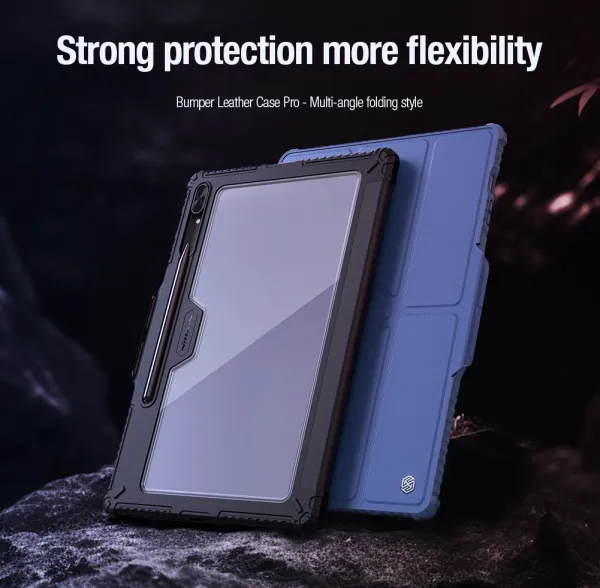 Nillkin Bumper Leather puzdro na Samsung Galaxy Tab S9 Ultra, čierne