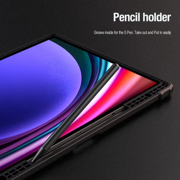 Nillkin Bumper Leather puzdro na Samsung Galaxy Tab S9 Ultra, čierne