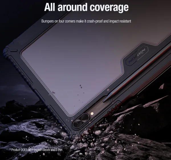 Nillkin Bumper Leather puzdro na Samsung Galaxy Tab S9 Ultra, čierne