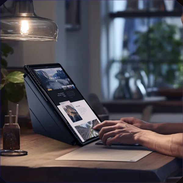 Nillkin Bumper Leather puzdro na Samsung Galaxy Tab S9 Ultra, čierne