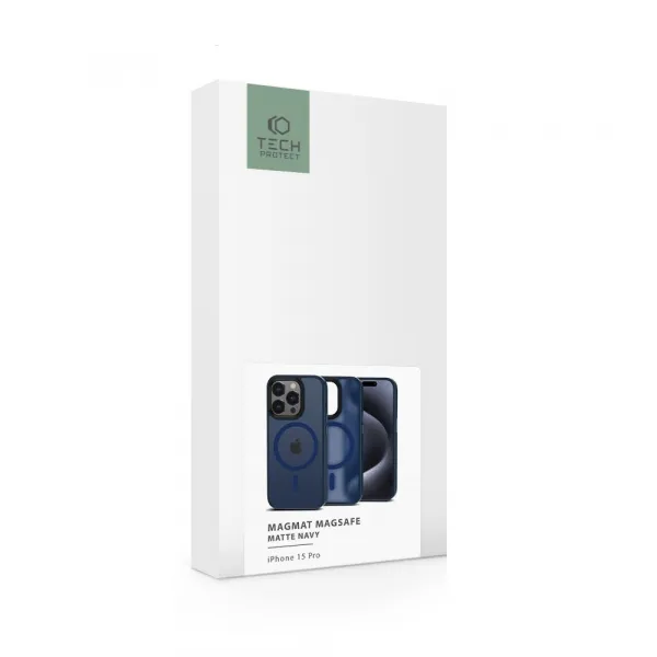 TECH-PROTECT MAGMAT Kryt s MagSafe pre iPhone 15 Pro, Modrý