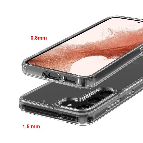 TECH-PROTECT FLEXAIR Hybrid Kryt pre Samsung Galaxy S23, Transparentný