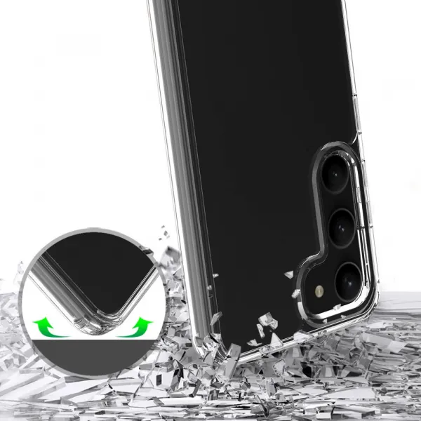 TECH-PROTECT FLEXAIR Hybrid Kryt pre Samsung Galaxy S23, Transparentný