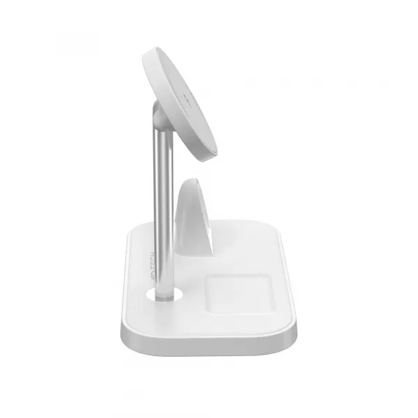 Tech-Protect A22 3in1 bezdrôtová nabíjačka na mobil / AirPods / Apple Watch, biela