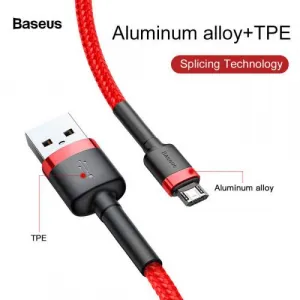 Baseus CAMKLF-C09 Kábel Micro USB 2m, Červený