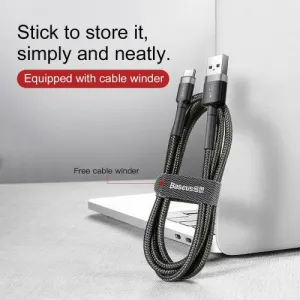 Kábel USB na USB-C Baseus Cafule 2A 3m (šedo-čierny) 020107