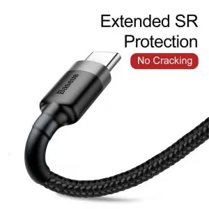 Kábel USB na USB-C Baseus Cafule 2A 3m (šedo-čierny) 020107