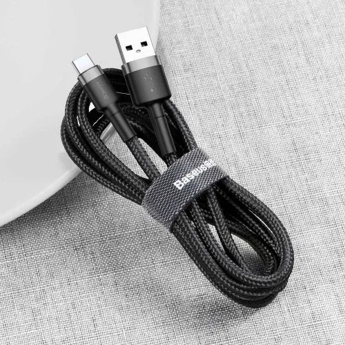 Kábel USB na USB-C Baseus Cafule 2A 3m (šedo-čierny) 020107