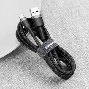 Kábel USB na USB-C Baseus Cafule 2A 3m (šedo-čierny) 020107