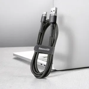 Kábel USB na USB-C Baseus Cafule 2A 3m (šedo-čierny) 020107