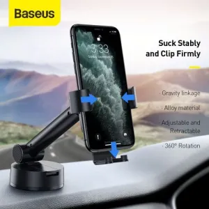 Držiak do auta Baseus Simplism Gravity (na palubnú dosku), čierny