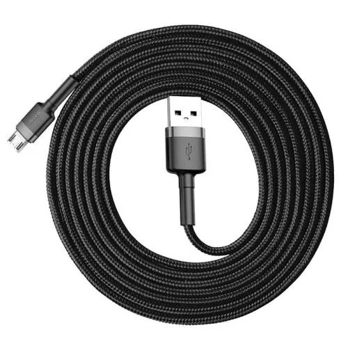 Baseus CAMKLF-CG1 Kábel Micro USB 2m, Čierny