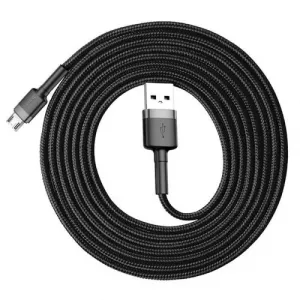 Baseus CAMKLF-CG1 Kábel Micro USB 2m, Čierny