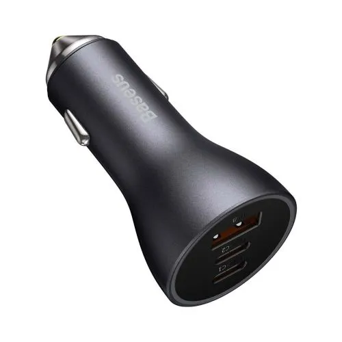 Baseus Golden Contactor Pro nabíjačka do auta, 2x USB-C, 1x USB, 65W