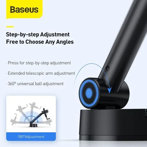 Držiak do auta Baseus Simplism Gravity (na palubnú dosku), čierny