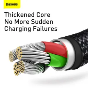 Kábel USB 3w1 Baseus Tungsten Gold, USB do micro USB / USB-C / Lightning, 3,5 A, 1,5 m... 025726