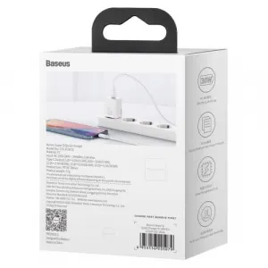 Baseus Super Si Quick Charger 1C 30W nástenná nabíjačka (biela) 027582