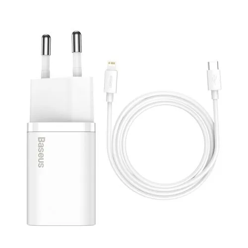 Baseus Super Si Quick Charger 1C 30W nástenná nabíjačka (biela) 027582