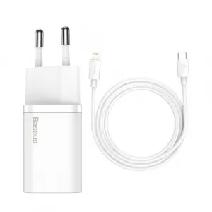 Baseus Super Si Quick Charger 1C 30W nástenná nabíjačka (biela) 027582