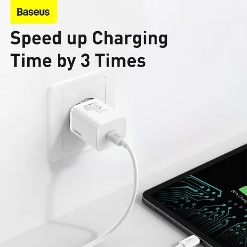 Baseus Super Si Quick Charger 1C 30W nástenná nabíjačka (biela) 027582
