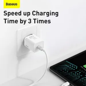 Baseus Super Si Quick Charger 1C 30W nástenná nabíjačka (biela) 027582
