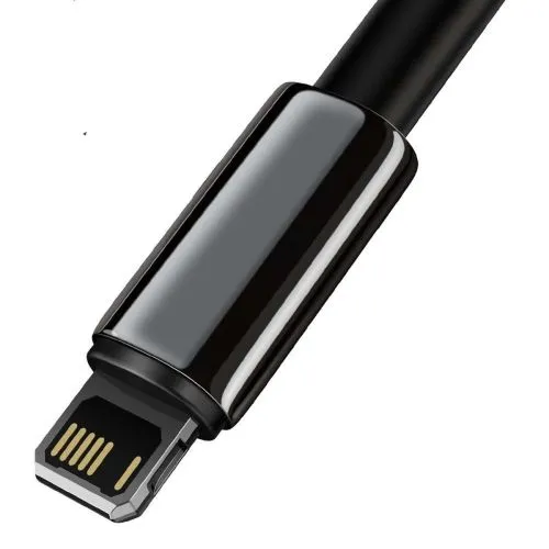 Baseus Tungsten Gold USB-Lightning kábel, 2,4A, 1m (čierny) 025645