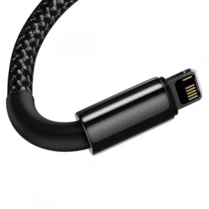 Baseus Tungsten Gold USB-Lightning kábel, 2,4A, 1m (čierny) 025645