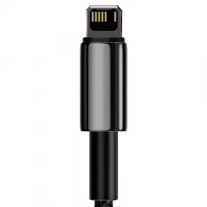 Baseus Tungsten Gold USB-Lightning kábel, 2,4A, 1m (čierny) 025645