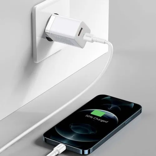 Baseus Quick Nabíjačka USB-A/ USB-C 30W, Biela