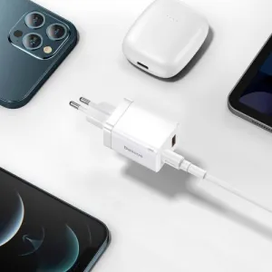 Baseus Quick Nabíjačka USB-A/ USB-C 30W, Biela