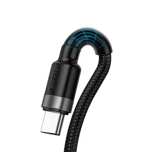Baseus Cafule Huawei SuperCharge kábel USB na USB-C, QC 3.0, 5A 1m (čierno-sivý) 019259